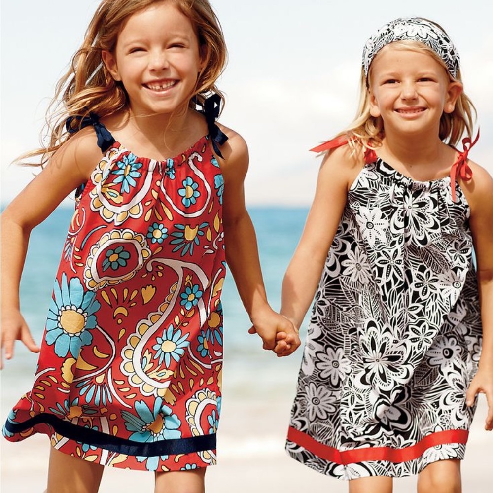 Hanna Anderson 100% cotton pillowcase hearts ♥️ floral dress